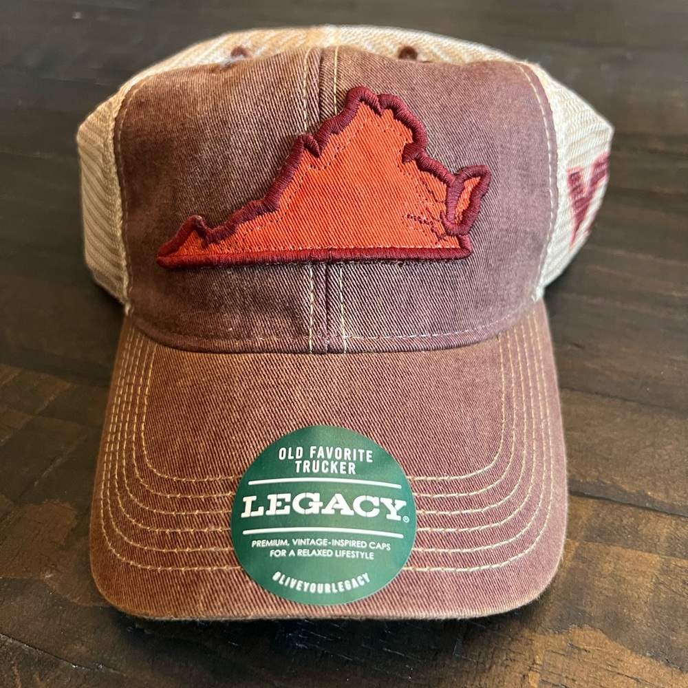 Virginia Tech Legacy brand NWT legacy trucker hat